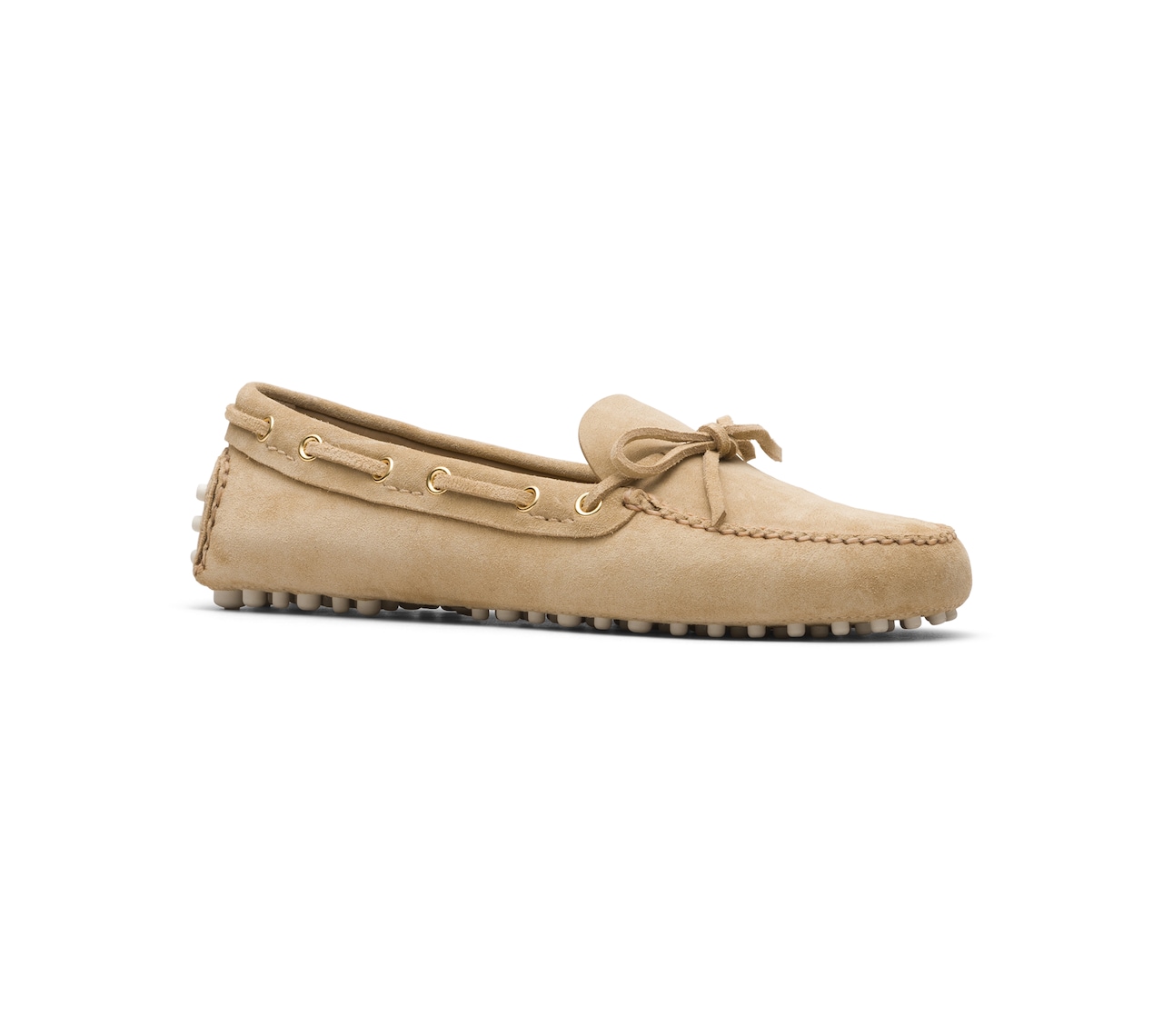 DRIVING SHOES VITELLO SCAMOSCIATO ECRU