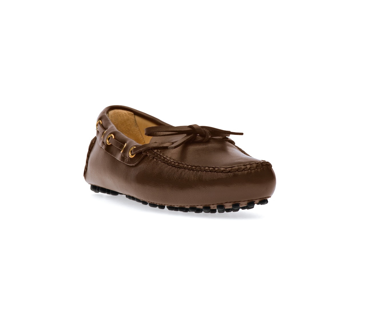 PLAIN CALF DRIVING SHOES DARK BROWN