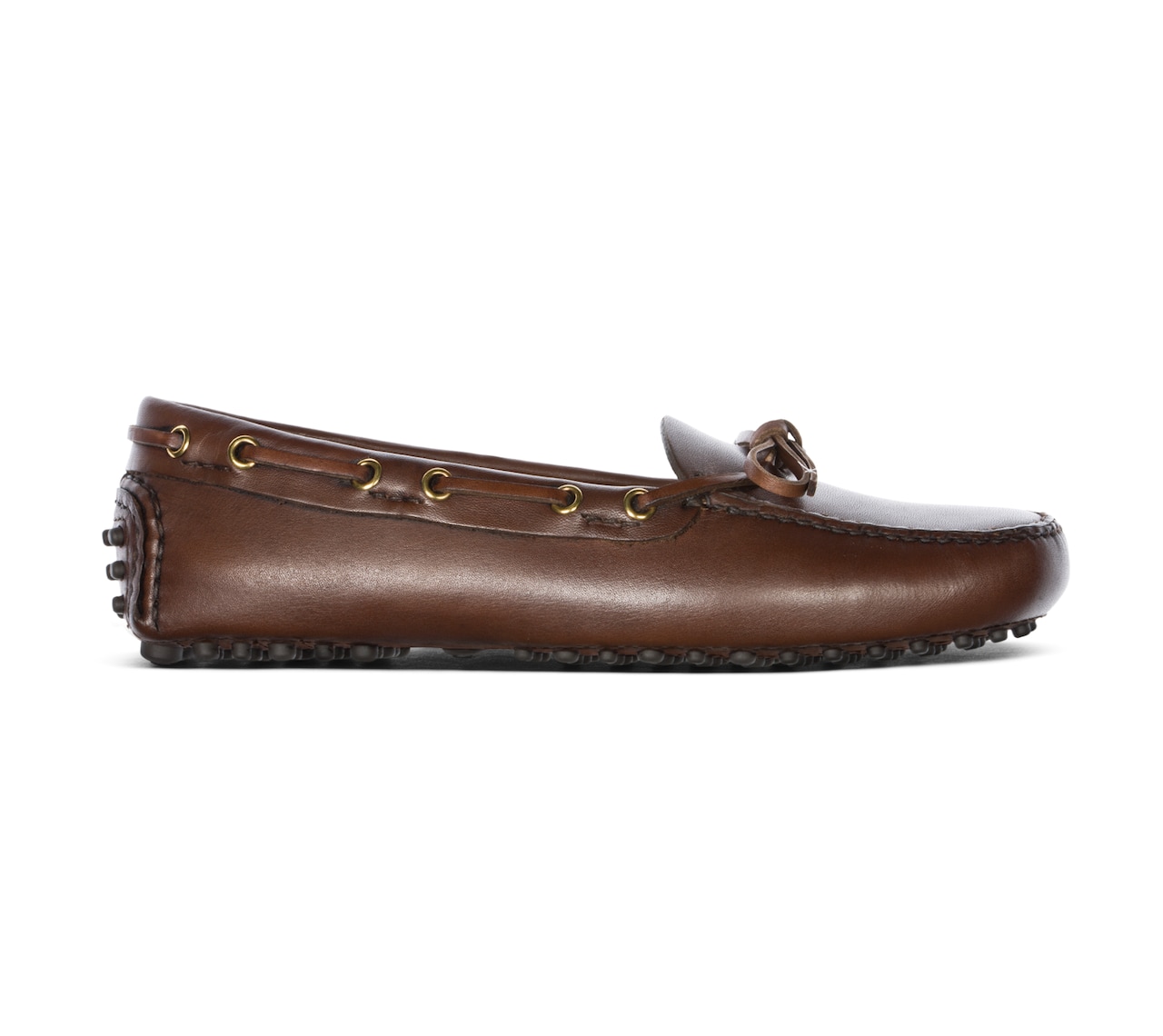 PLAIN CALF DRIVING SHOES DARK BROWN
