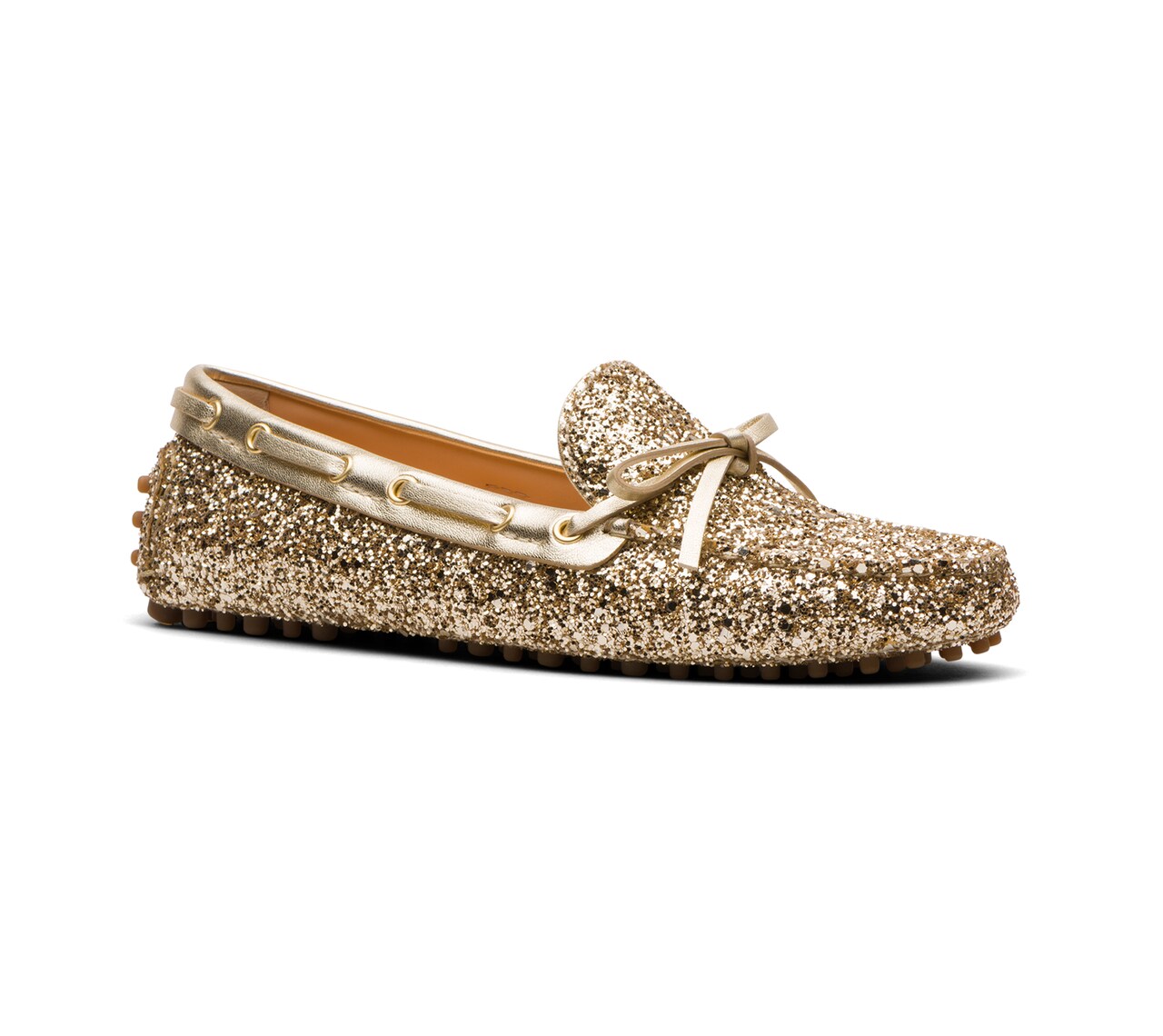 GLITTER DRIVING SHOES PYRITE