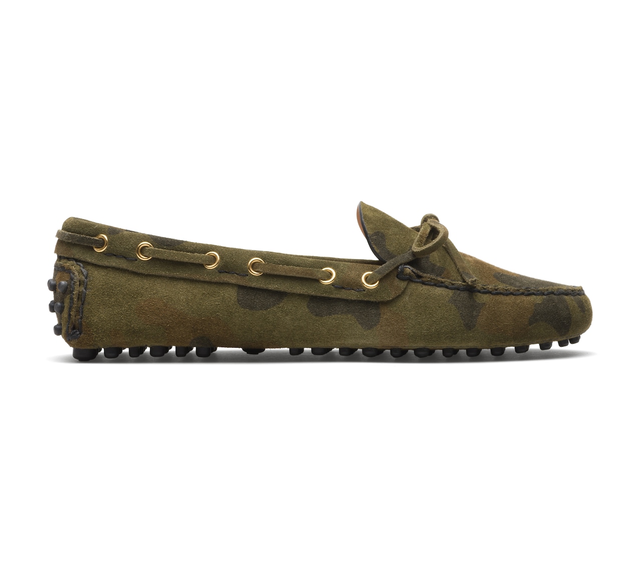The Original camo print suede driving shoes Carshoe KDD006 3G4H F0334 F 024