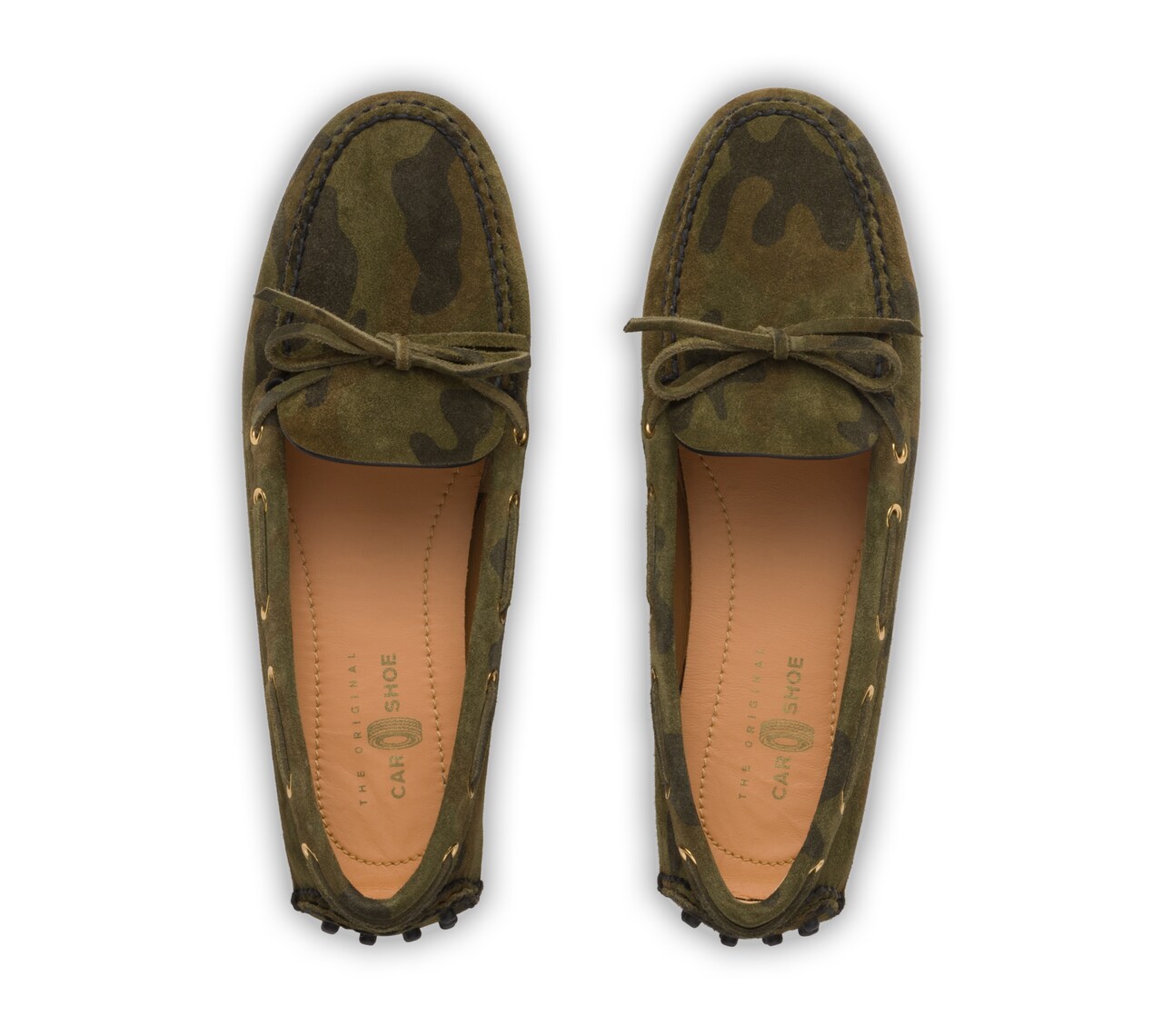 The Original camo print suede driving shoes Carshoe KDD006 3G4H F0334 F 024