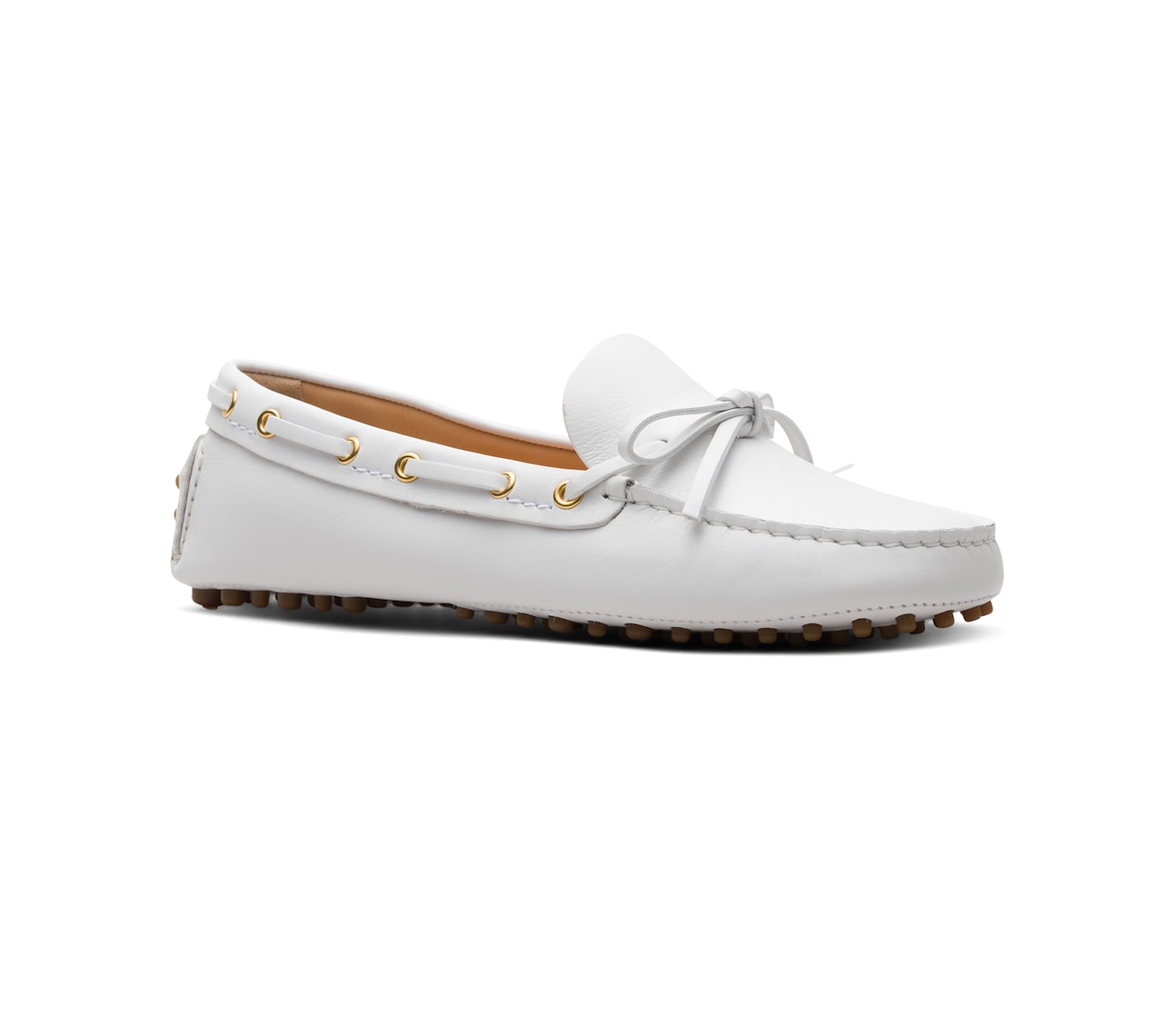 PLAIN CALF DRIVING SHOES WHITE