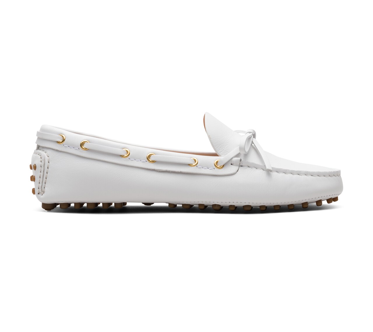 PLAIN CALF DRIVING SHOES WHITE
