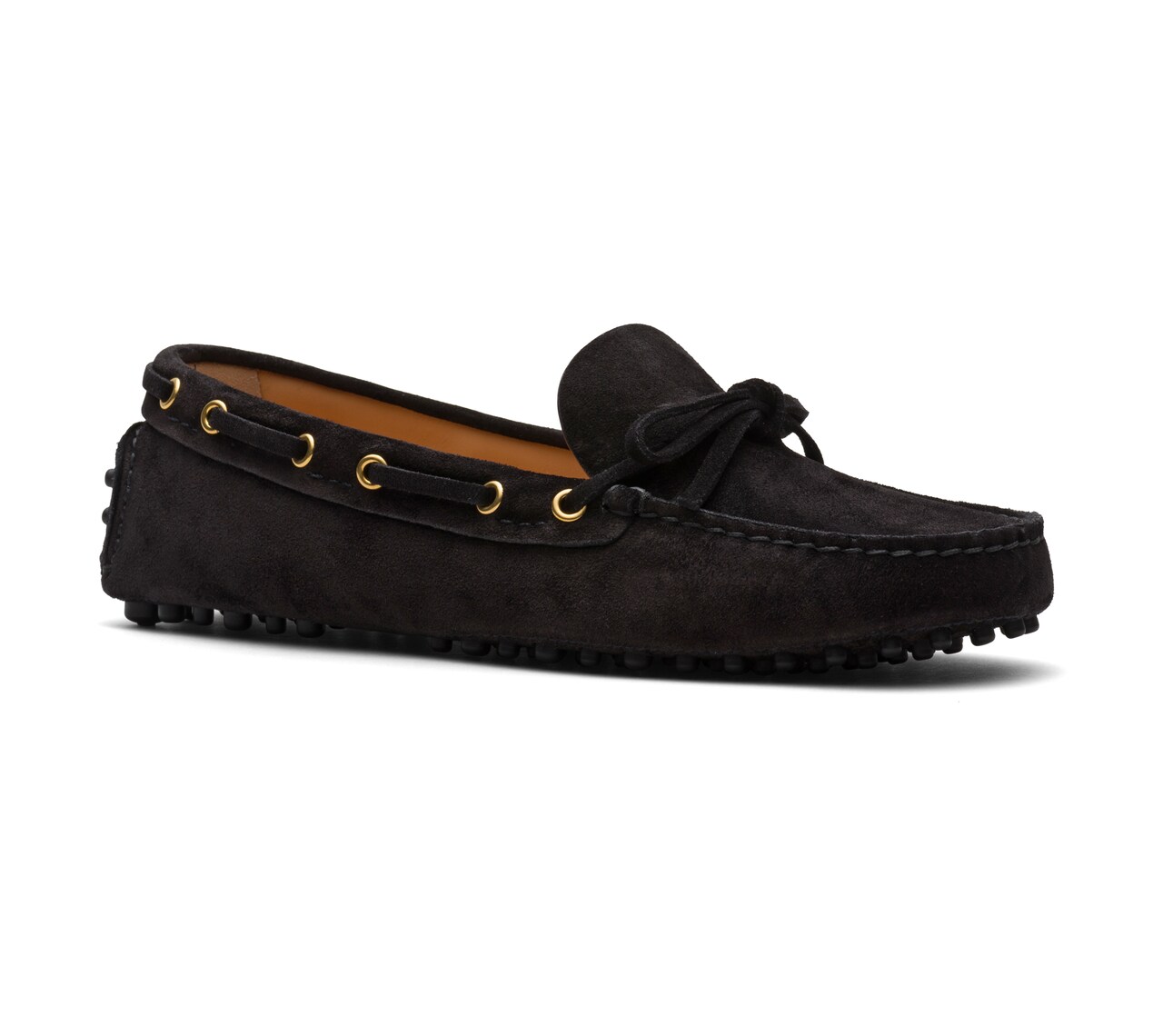 SUEDE DRIVING SHOES BLACK