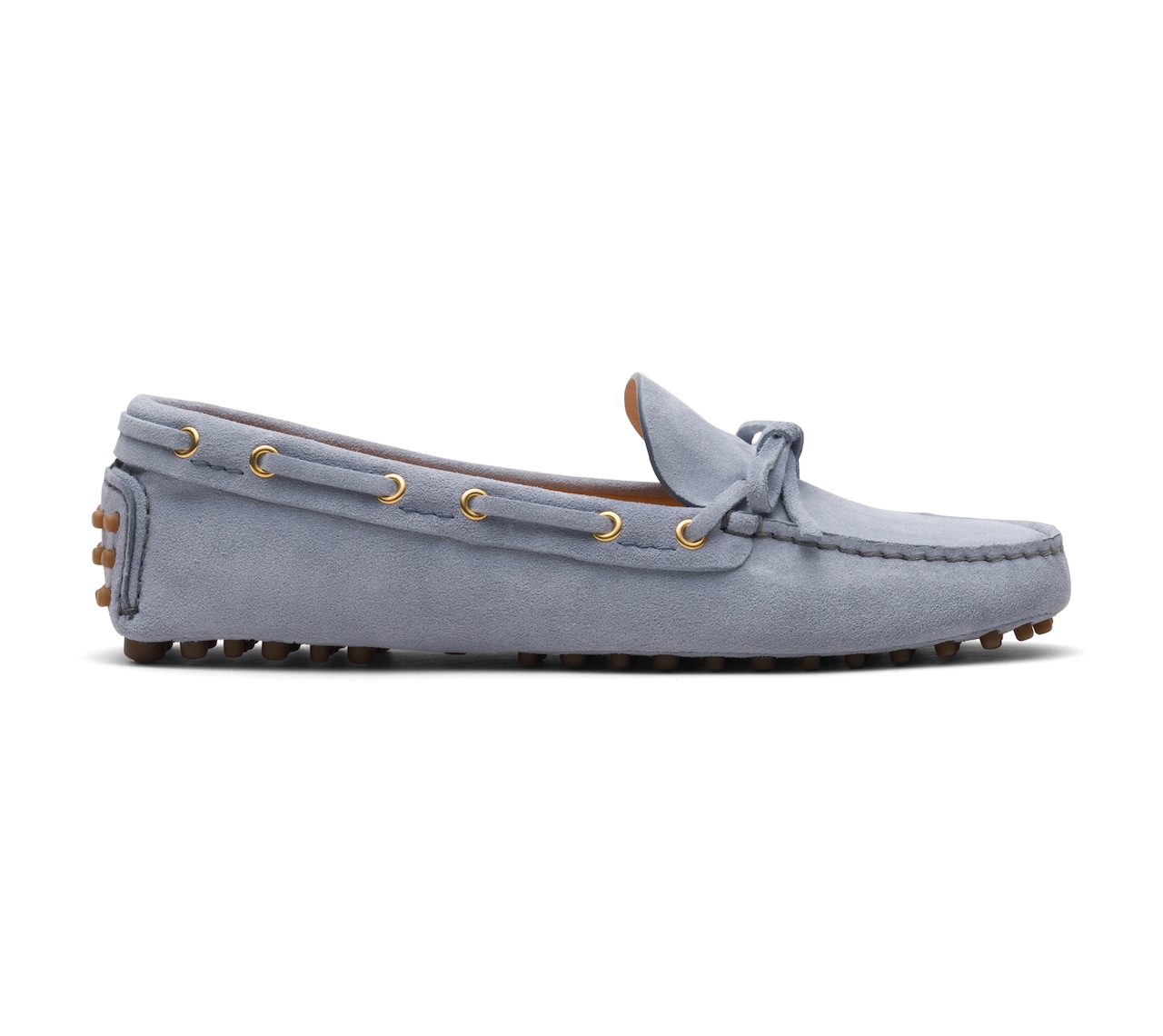 SUEDE DRIVING SHOES PERIWINKLE BLUE