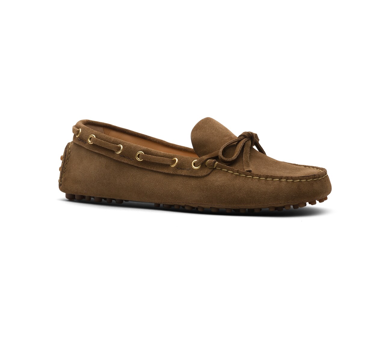 SUEDE DRIVING SHOES LIGHT BROWN