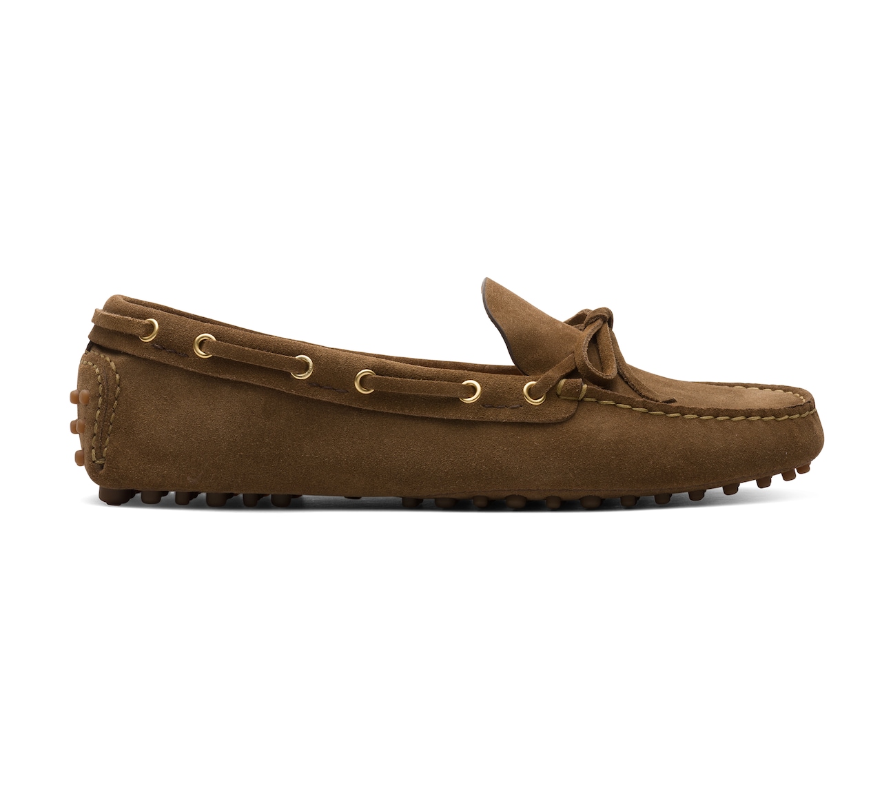 SUEDE DRIVING SHOES LIGHT BROWN