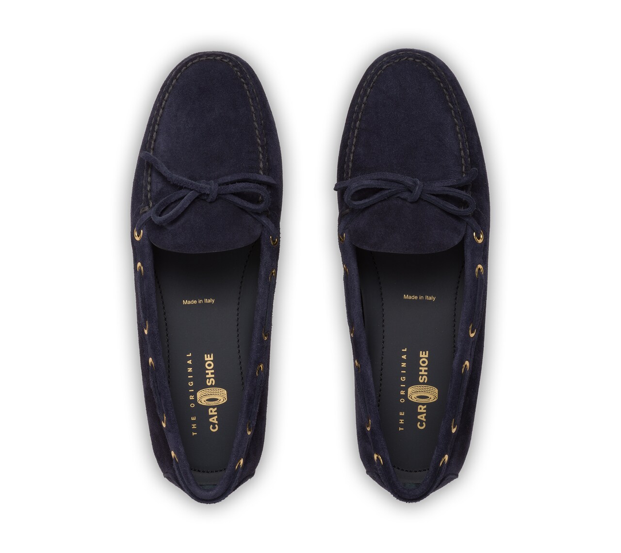 LOUIS VUITTON DRIVER MOCCASIN SHOES 38.5 BLUE SUEDE LOAFERS SHOES