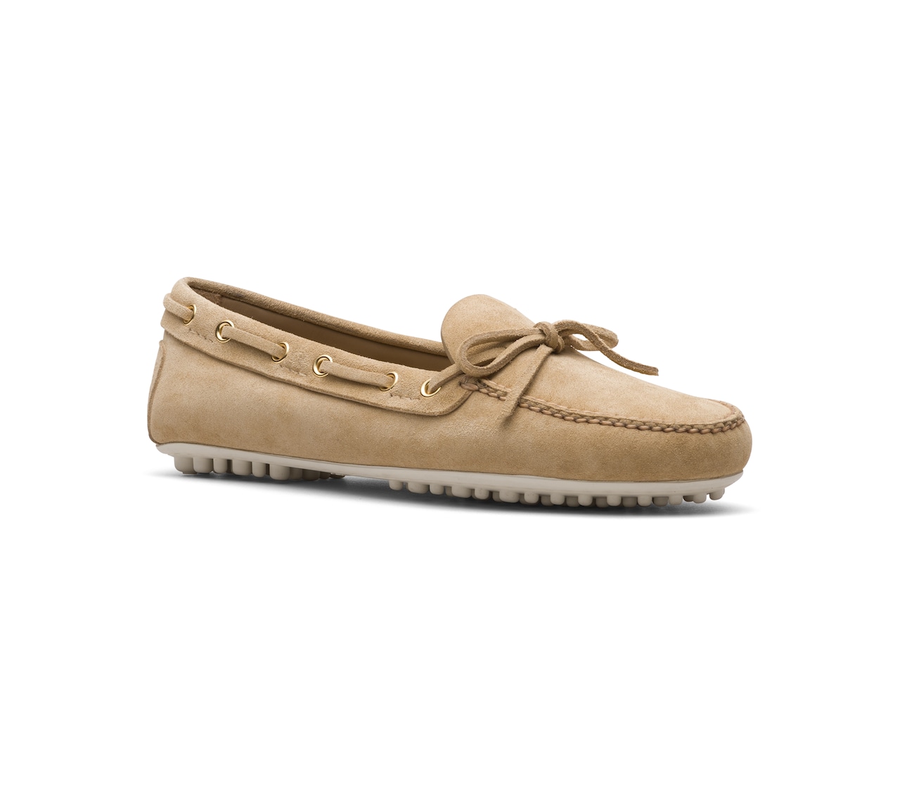 DRIVING SHOES VITELLO SCAMOSCIATO ECRU