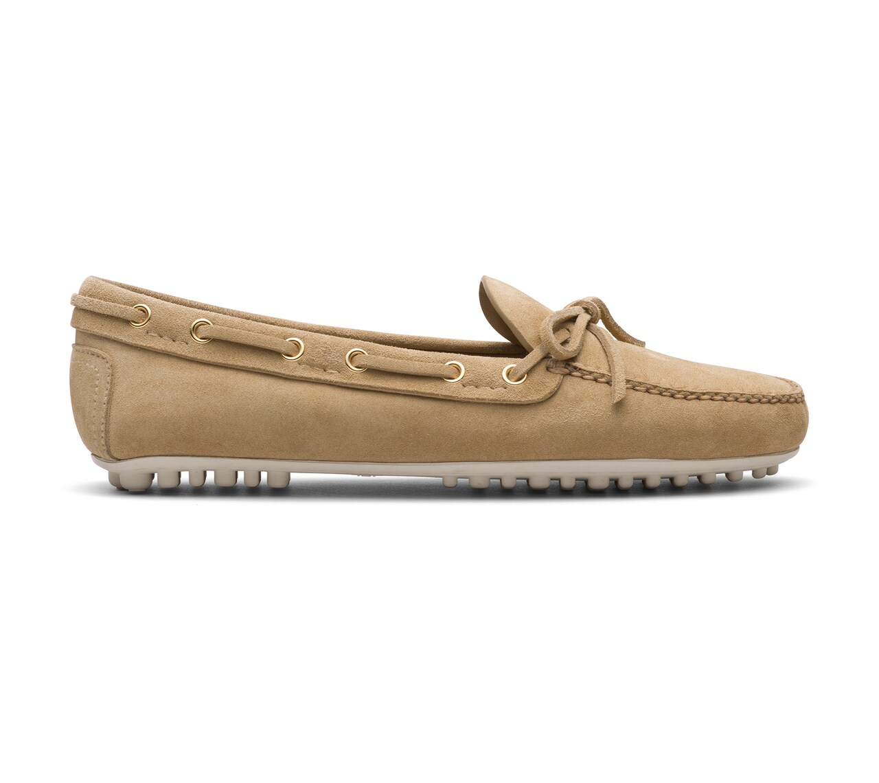 DRIVING SHOES VITELLO SCAMOSCIATO ECRU