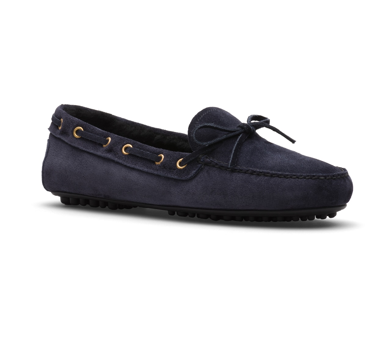 DRIVING SHOES VITELLO SCAMOSCIATO CON FODERA IN PELO