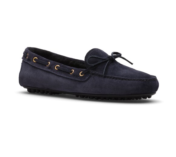 DRIVING SHOES VITELLO SCAMOSCIATO CON FODERA IN PELO
