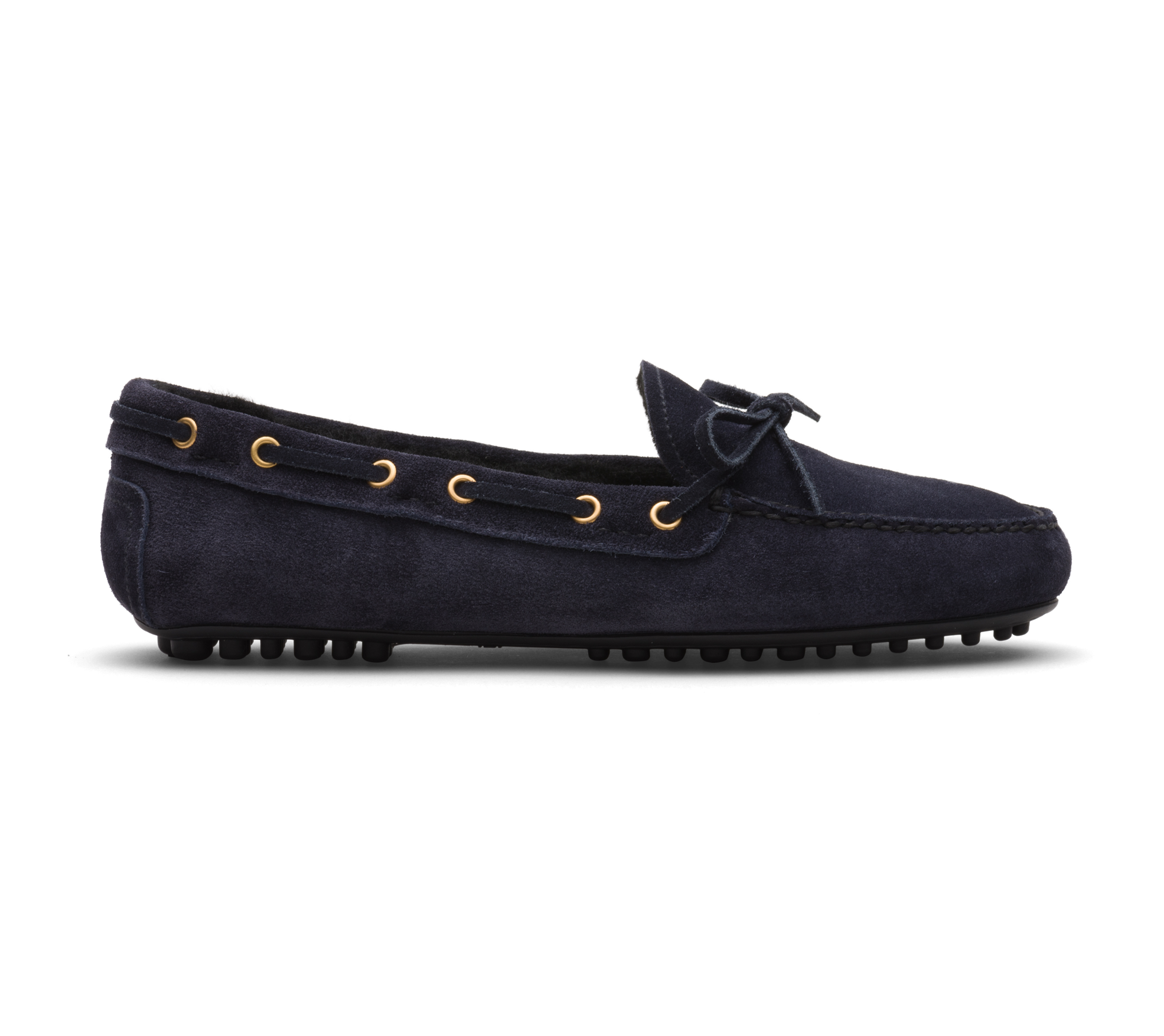 Suede and sheepskin driving shoes Carshoe KDD34M Z0G F0008 F A000