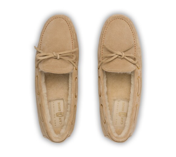 DRIVING SHOES VITELLO SCAMOSCIATO CON FODERA IN PELO
