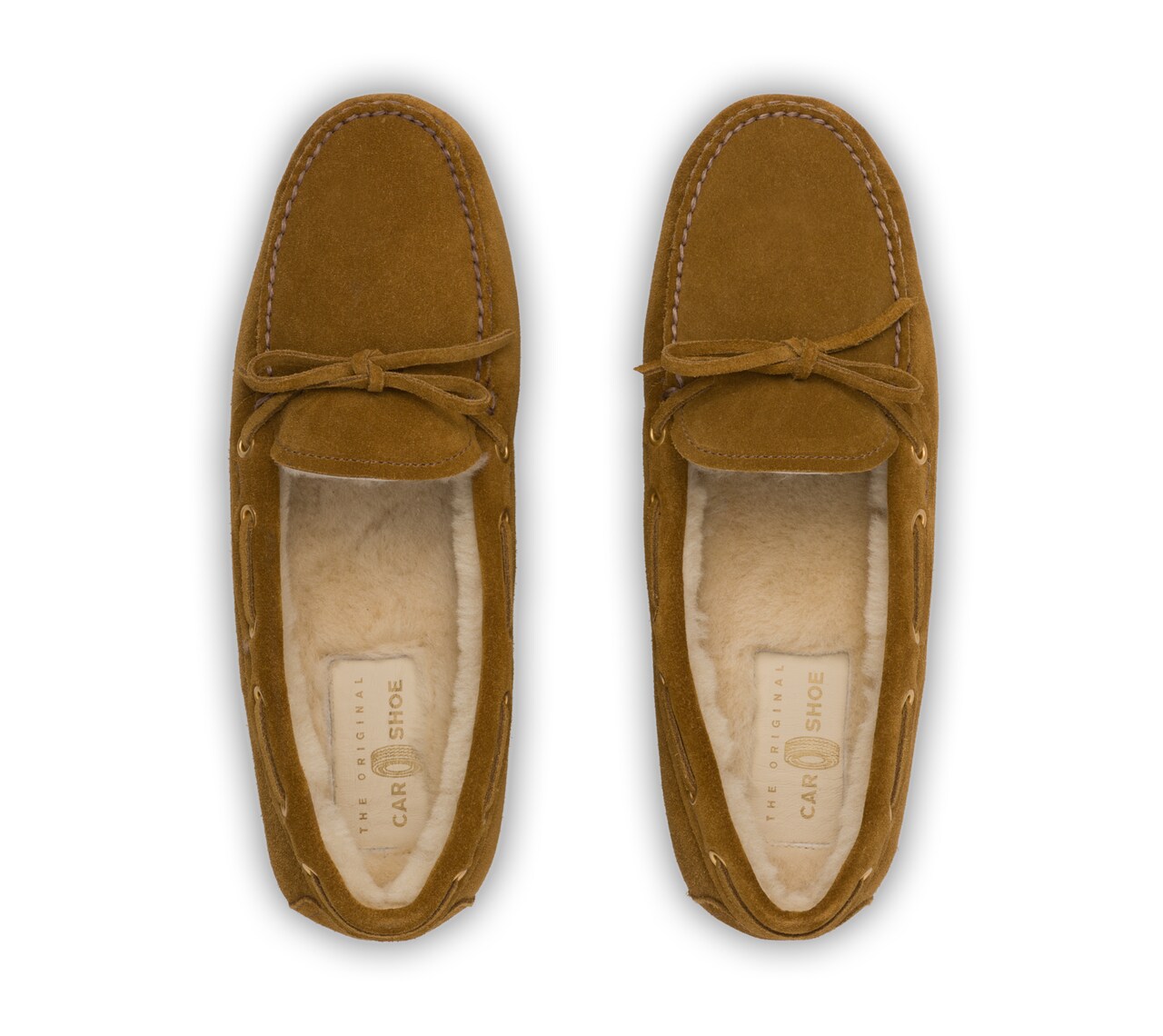SUEDE LUX DRIVING SHOES WITH FUR LINING