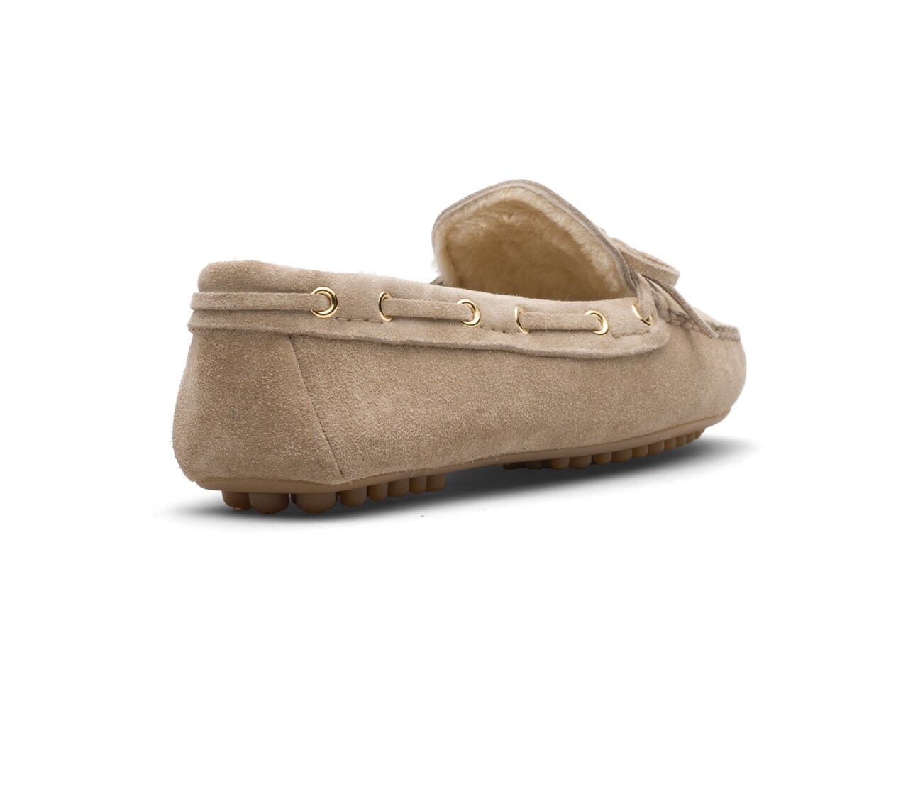 DRIVING SHOES VITELLO SCAMOSCIATO CON FODERA IN PELO