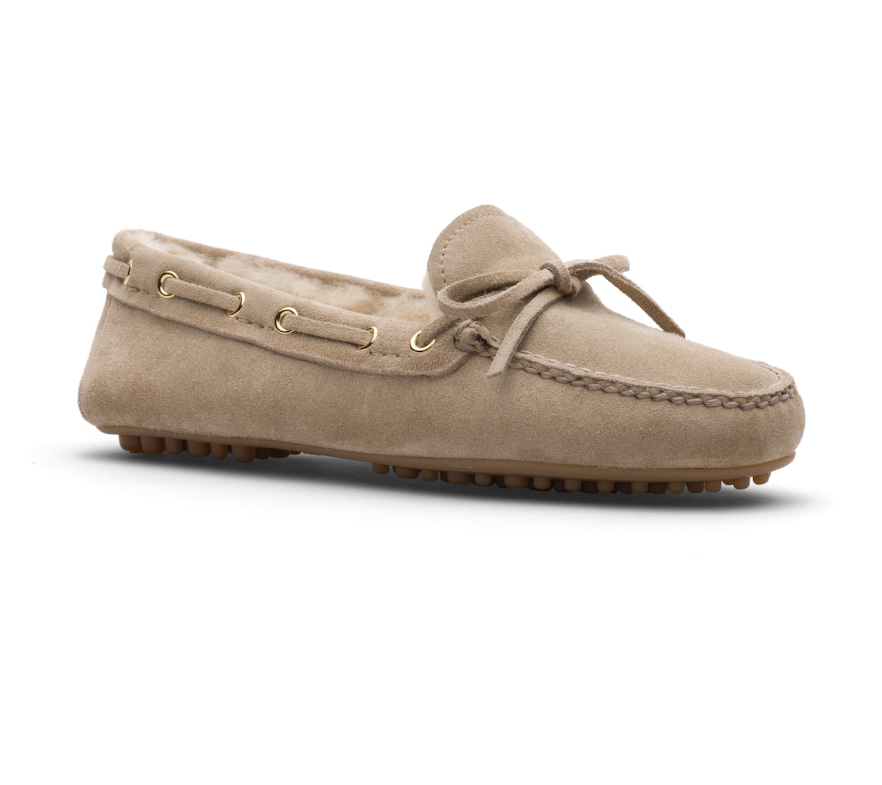 DRIVING SHOES VITELLO SCAMOSCIATO CON FODERA IN PELO DESERTO