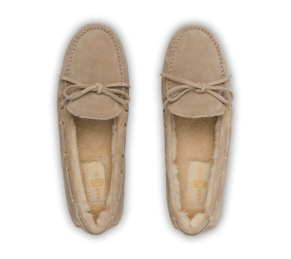 DRIVING SHOES VITELLO SCAMOSCIATO CON FODERA IN PELO