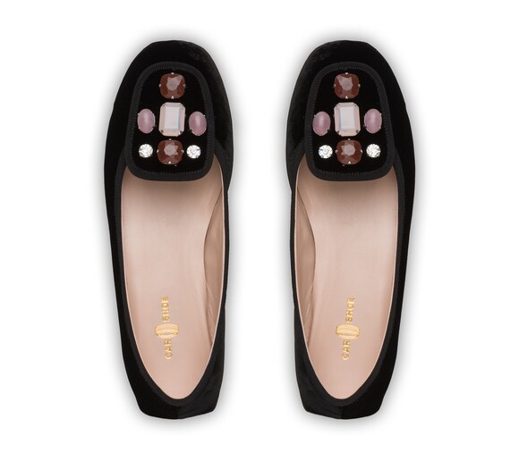 VELVET BALLERINAS