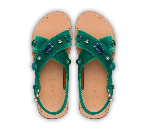 VELVET SANDALS