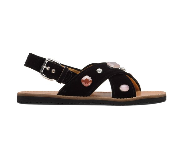 VELVET SANDALS