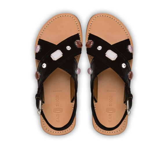 VELVET SANDALS