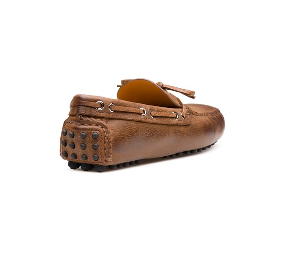 SOFT ANTIQUE GOAT LEATHER DRIVING SHOES
