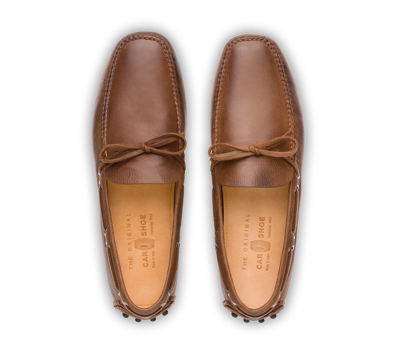 SOFT ANTIQUE GOAT LEATHER DRIVING SHOES Carshoe KUD006