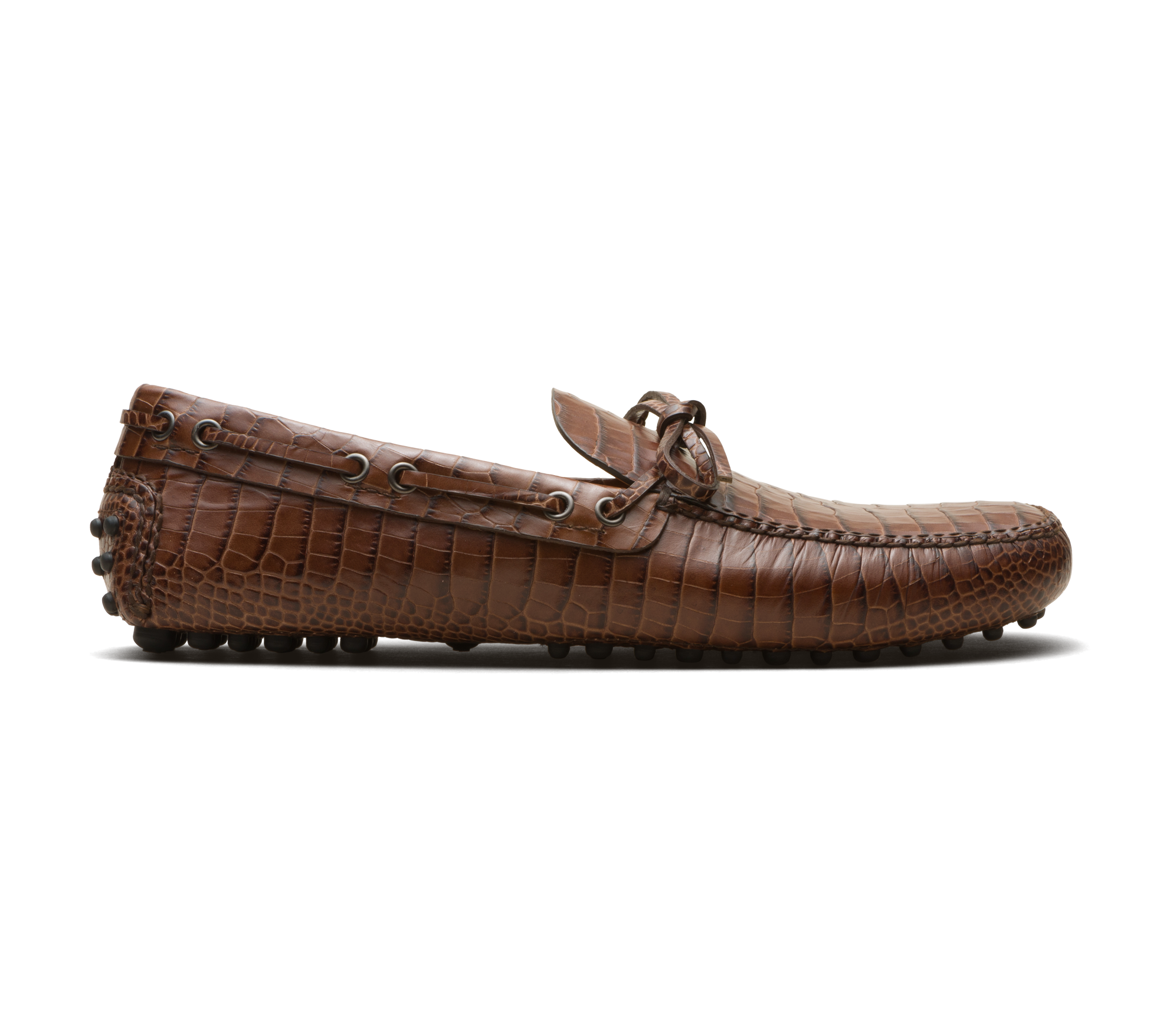 Crocodile top driving shoes