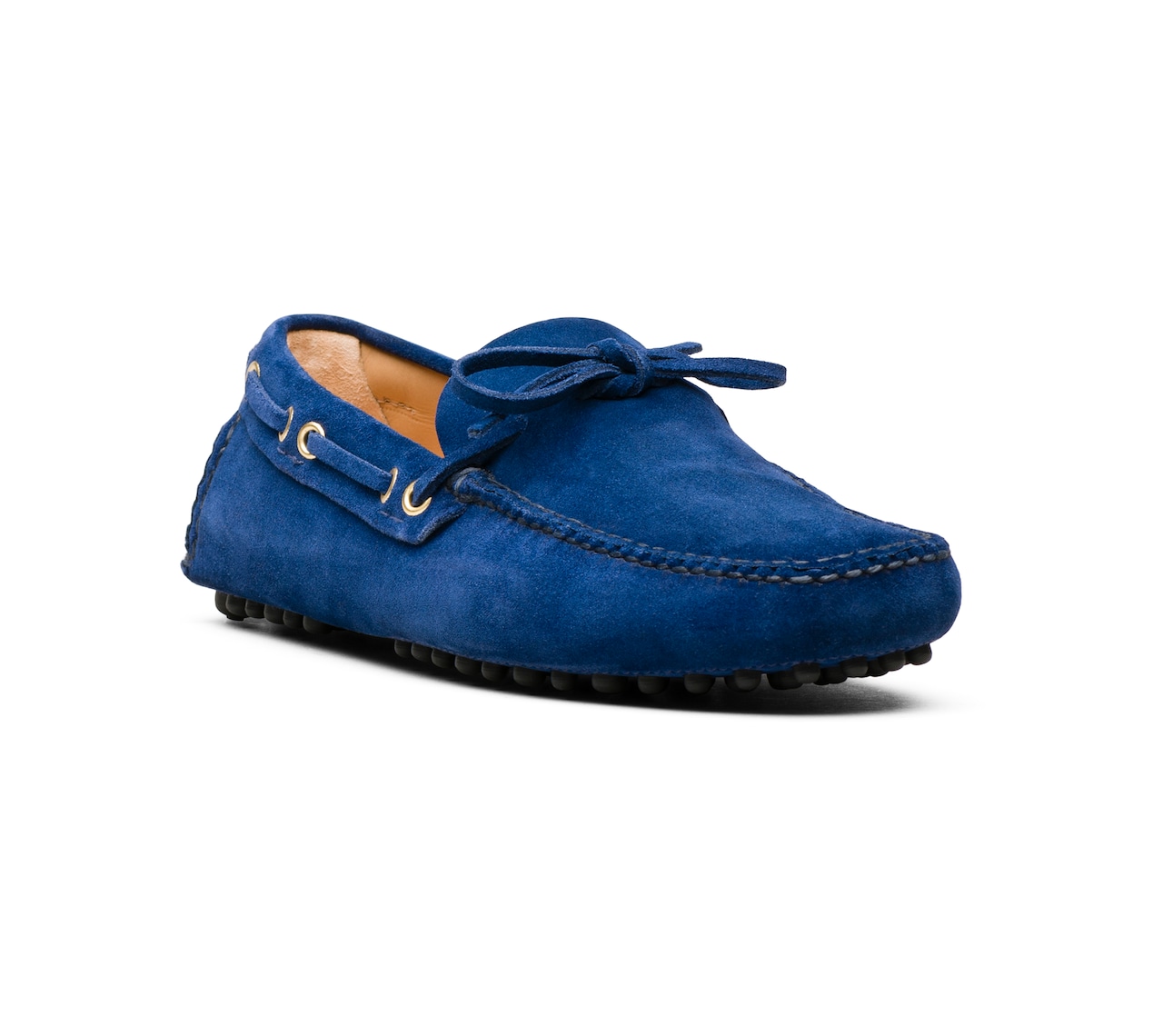 SUEDE DRIVING SHOES INK BLUE