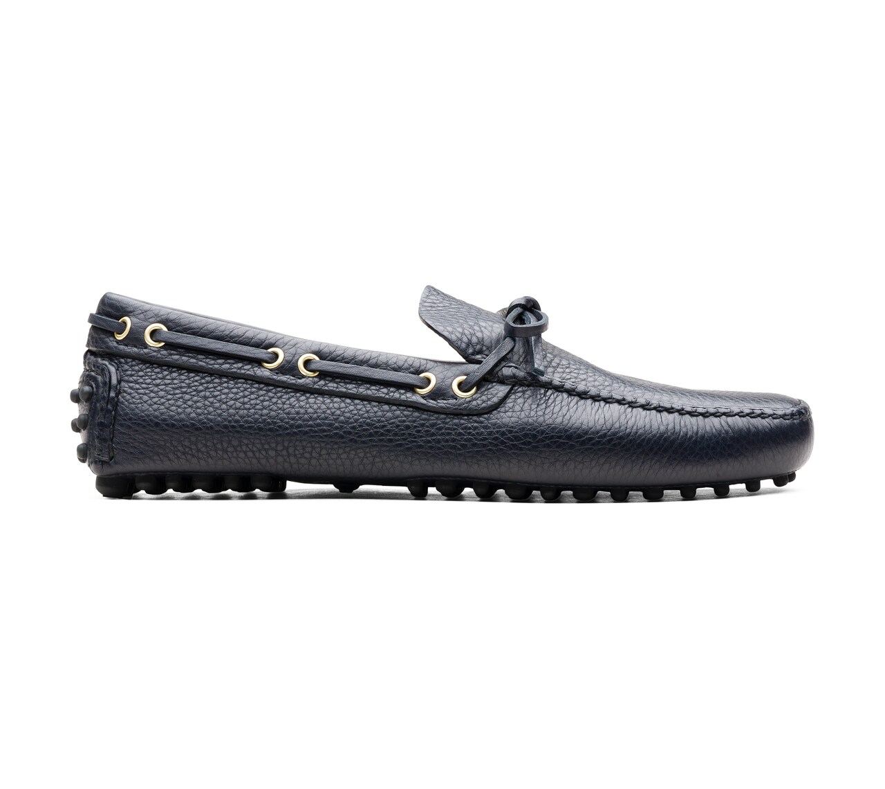 SOFT GRAINED LEATHER DRIVING SHOES NAVY