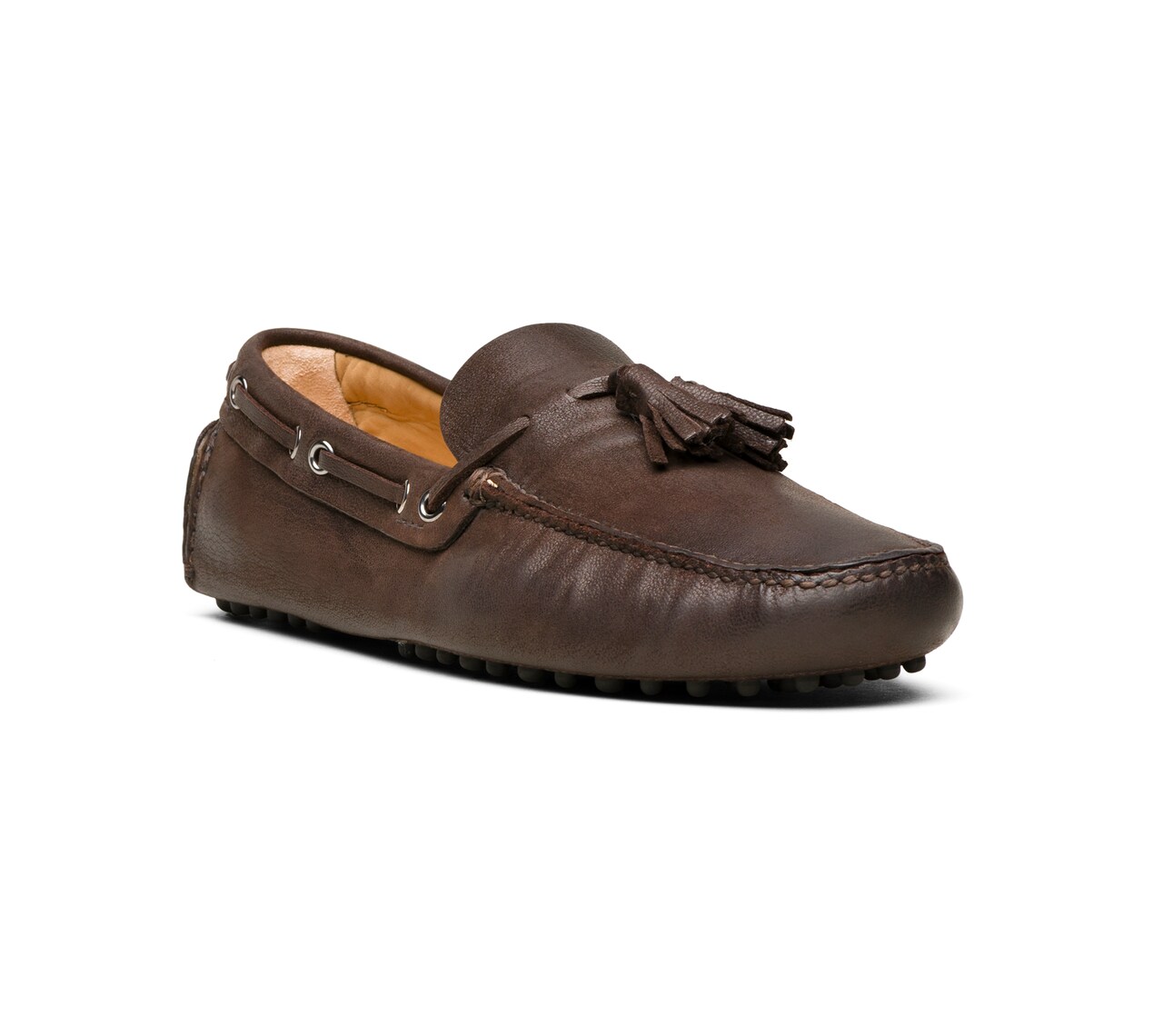 SOFT ANTIQUE GOAT LEATHER DRIVING SHOES