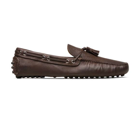 SOFT ANTIQUE GOAT LEATHER DRIVING SHOES