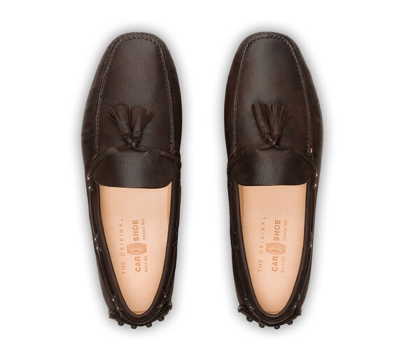 SOFT ANTIQUE GOAT LEATHER DRIVING SHOES