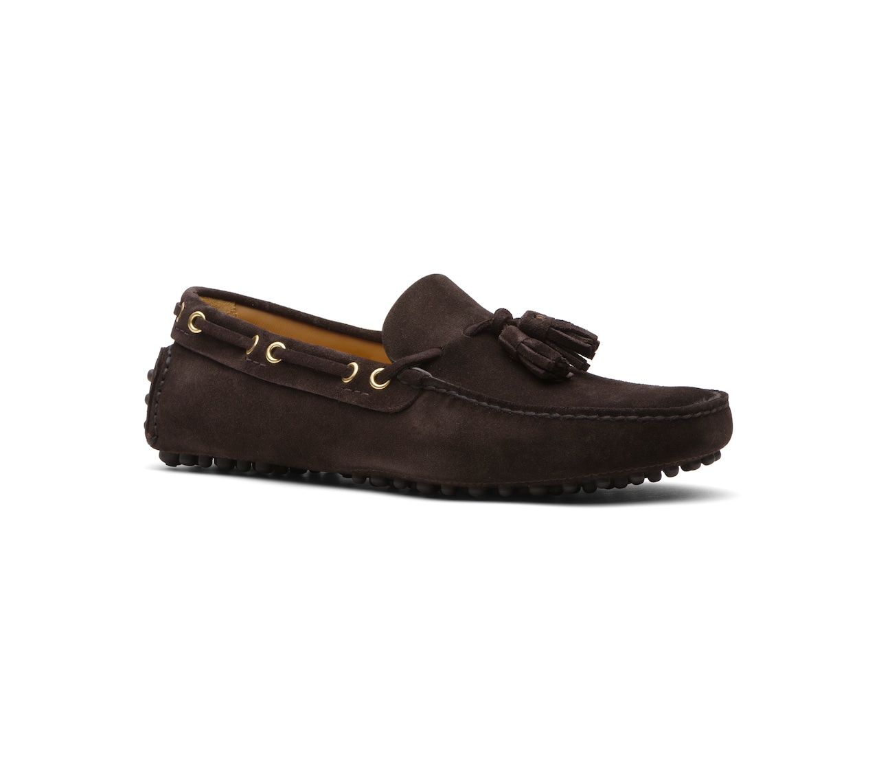 SUEDE DRIVING SHOES EBONY
