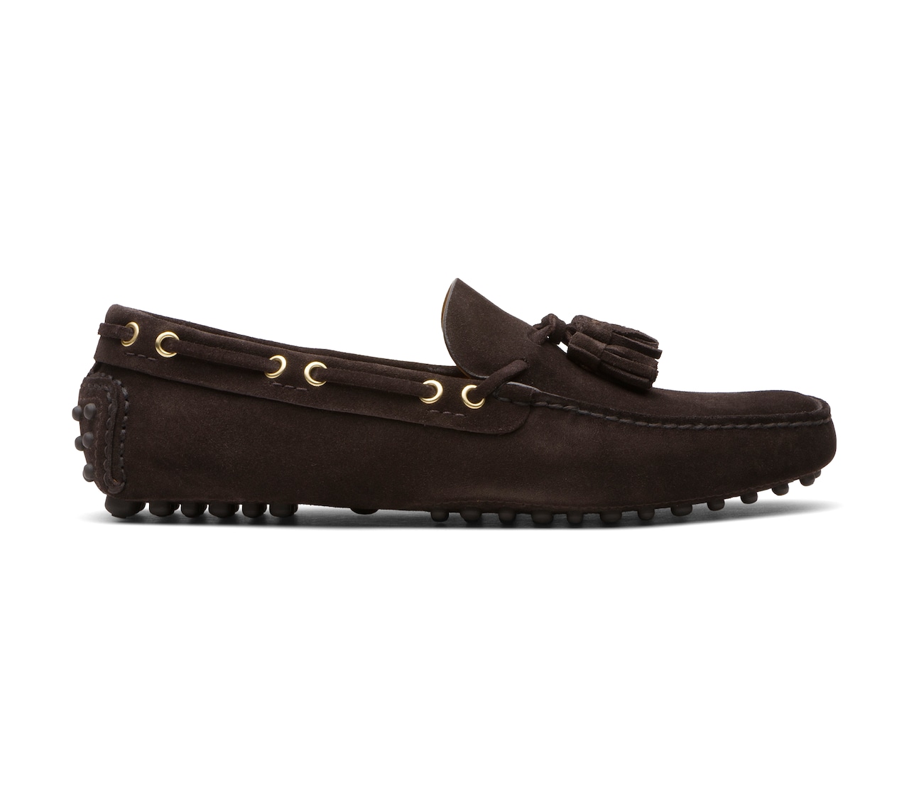 SUEDE DRIVING SHOES EBONY