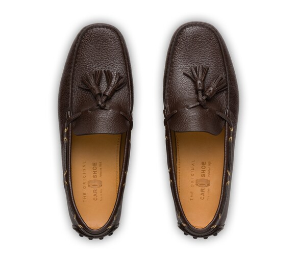 SOFT GRAINED LEATHER DRIVING SHOES