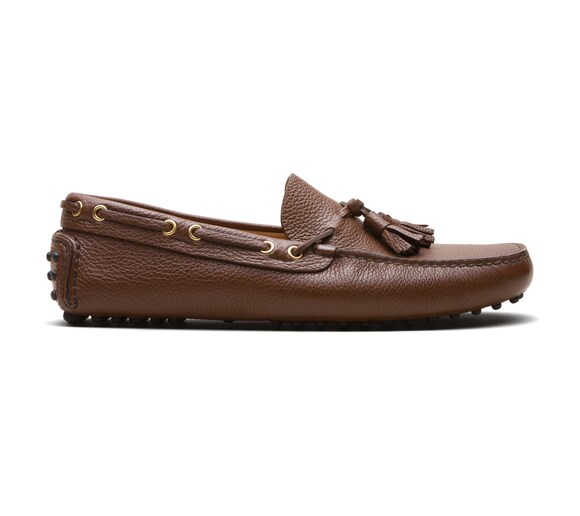 SOFT GRAINED LEATHER DRIVING SHOES