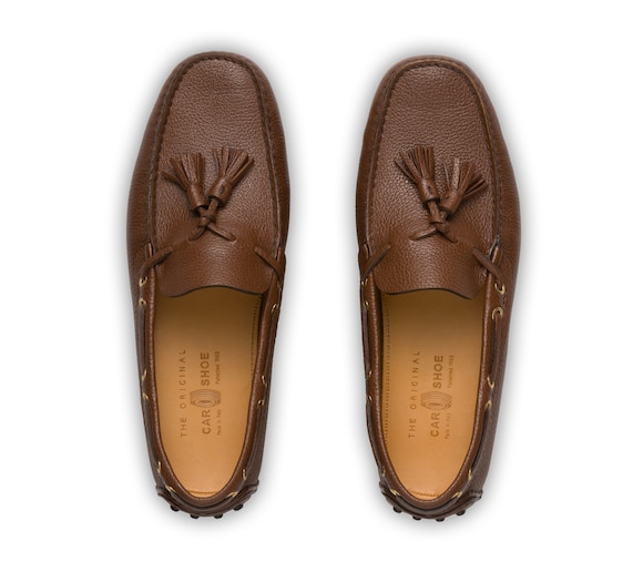 SOFT GRAINED LEATHER DRIVING SHOES