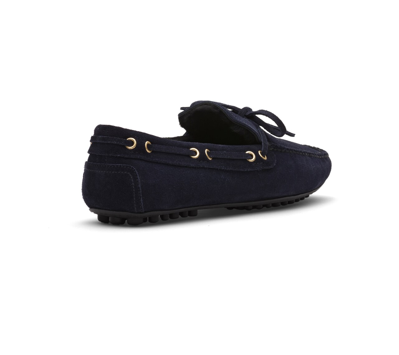 SUEDE LUX DRIVING SHOES WITH FUR LINING