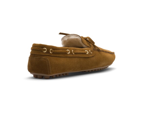 DRIVING SHOES VITELLO SCAMOSCIATO CON FODERA IN PELO