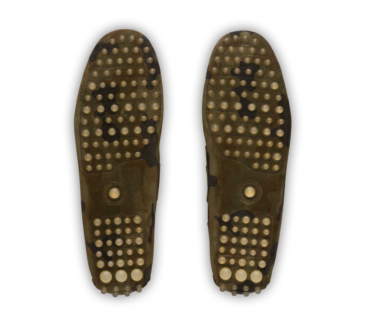 CAMOUFLAGE PRINTED SUEDE DRIVING SHOES