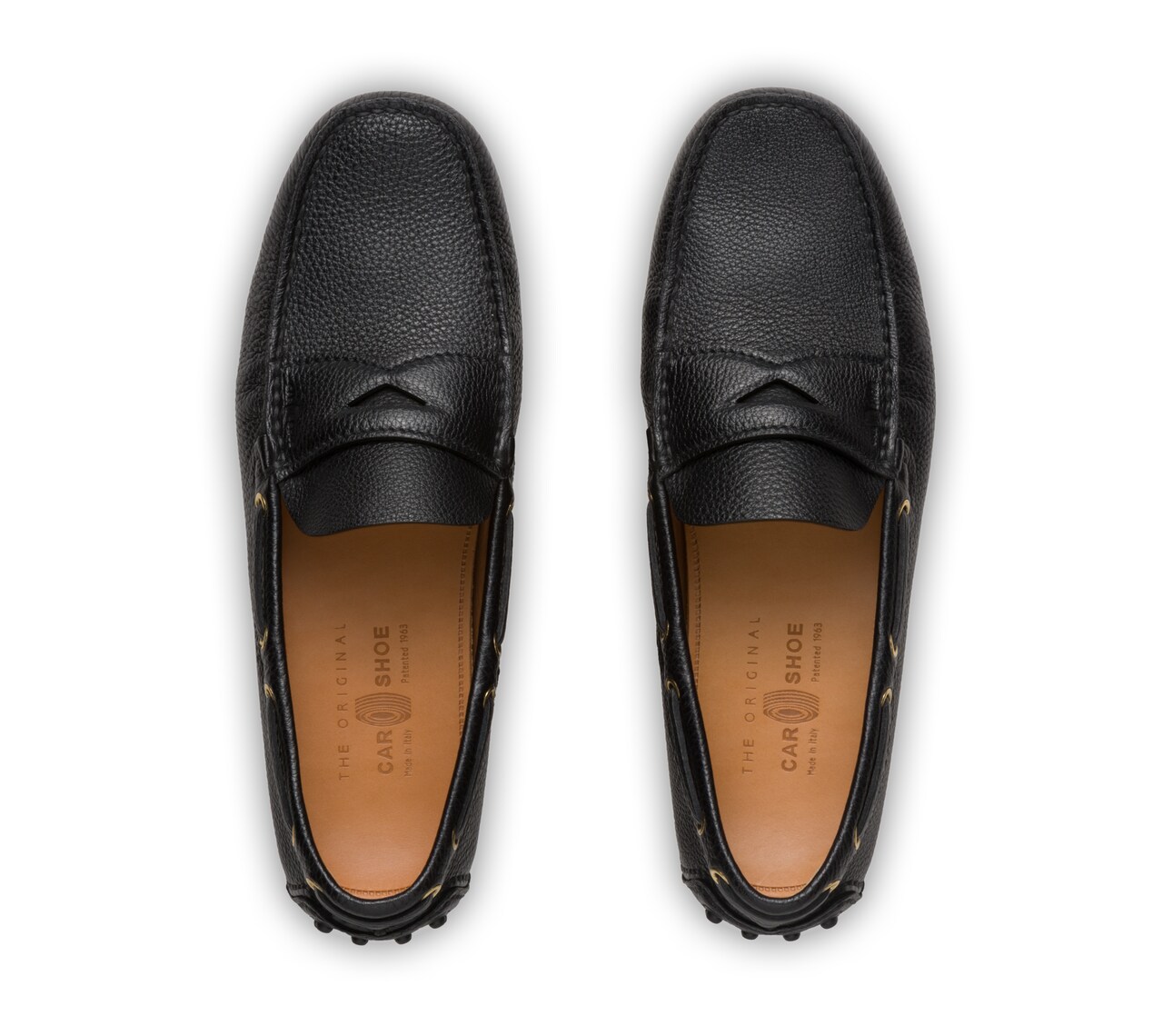 SOFT GRAINED LEATHER DRIVING SHOES