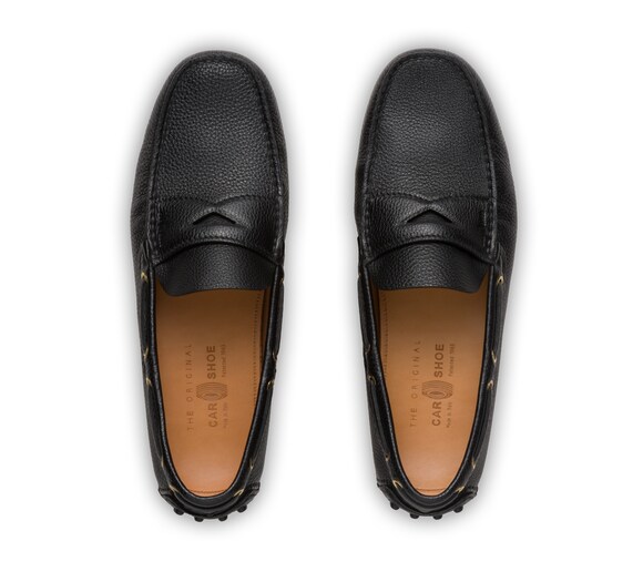 SOFT GRAINED LEATHER DRIVING SHOES