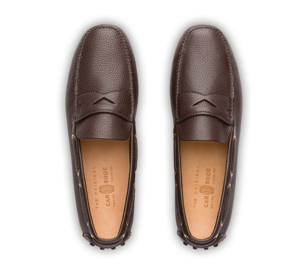 SOFT GRAINED LEATHER DRIVING SHOES
