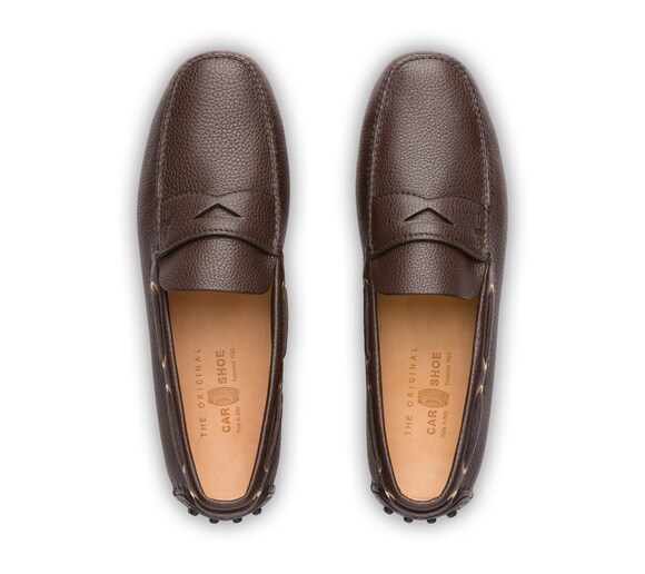 SOFT GRAINED LEATHER DRIVING SHOES