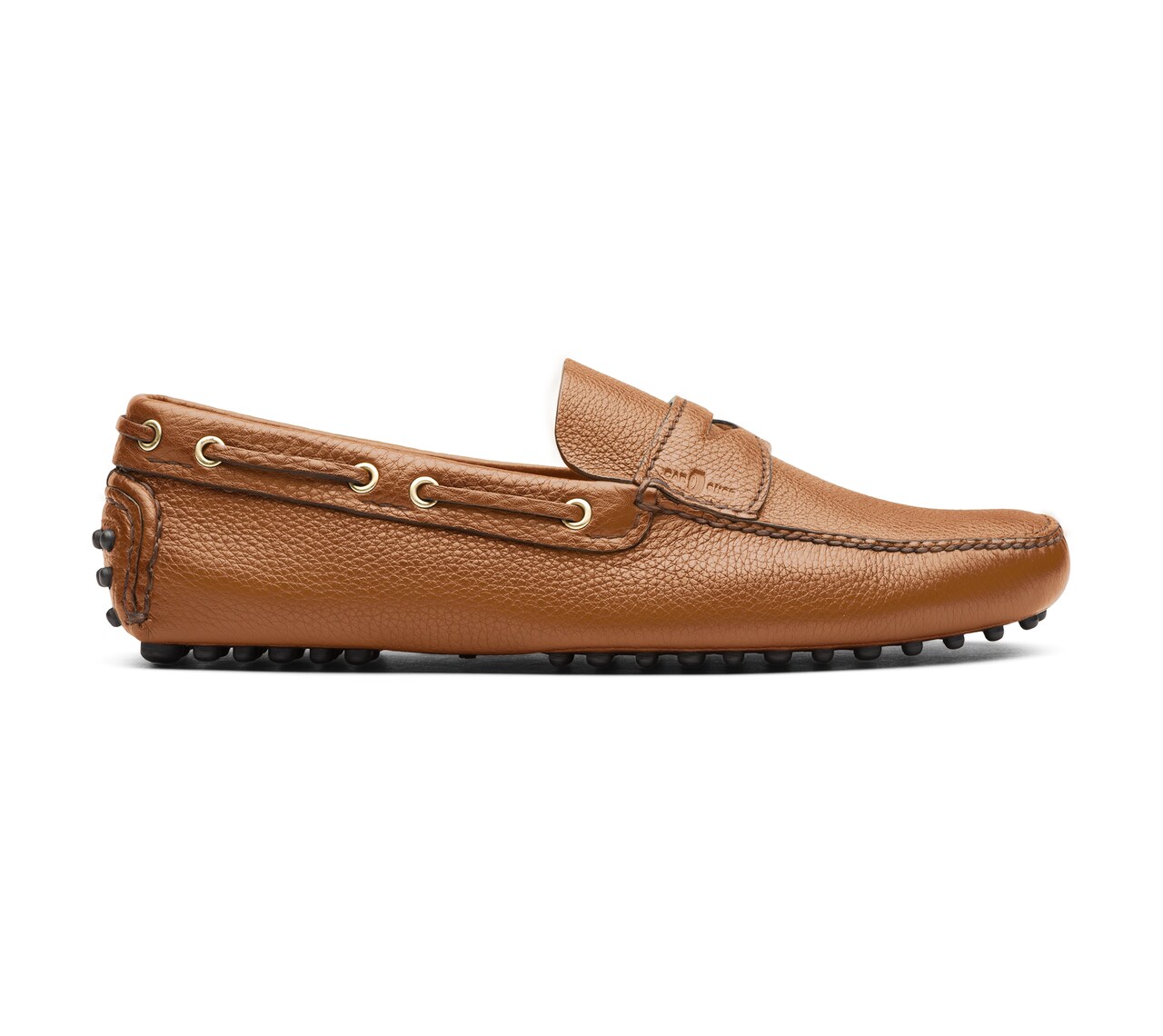 SOFT GRAINED LEATHER DRIVING SHOES HAZELNUT BROWN