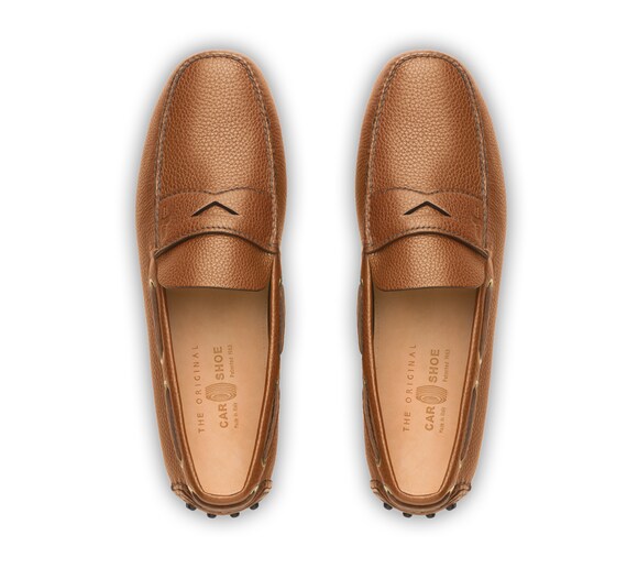 SOFT GRAINED LEATHER DRIVING SHOES
