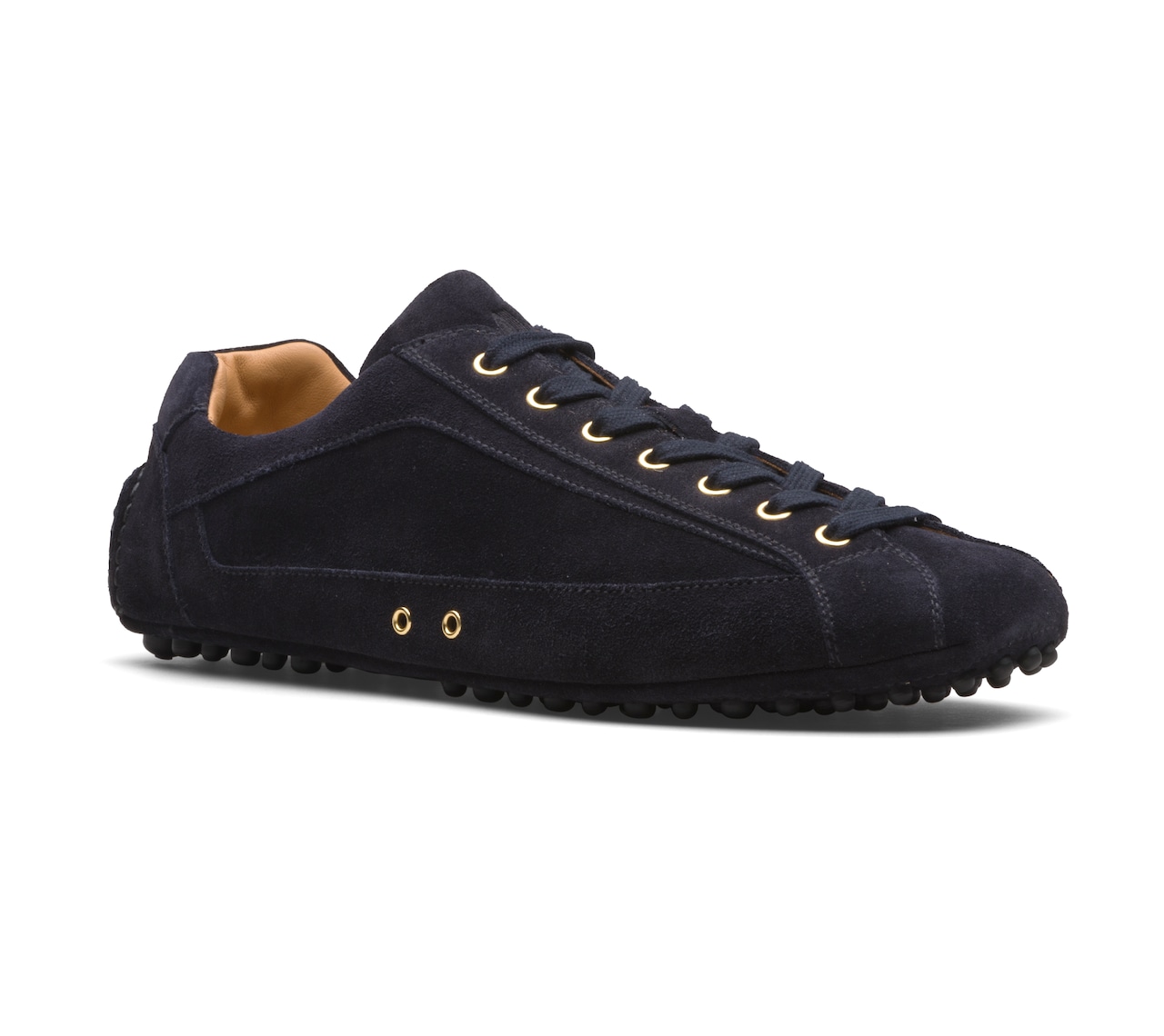 SUEDE LACE UP DRIVING SHOES NAVY